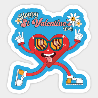 Happy St. Valentine's Day Sticker